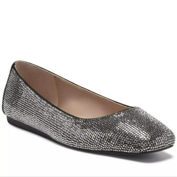 INC International Concepts Shoes - INC International Concepts Juney Flats Black Crystal 5.5